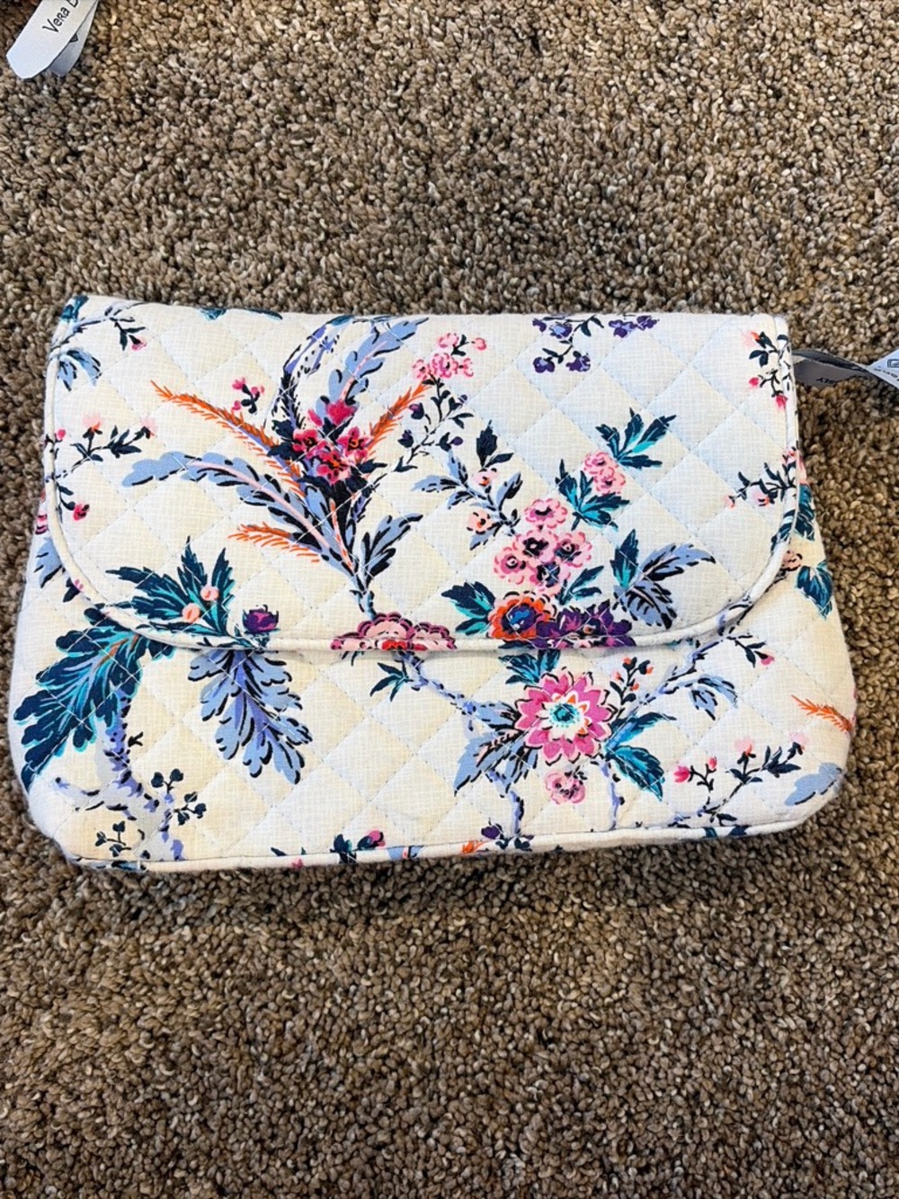 Vera Bradley RETIRED Magnifique Floral SMALL cosmetic bag